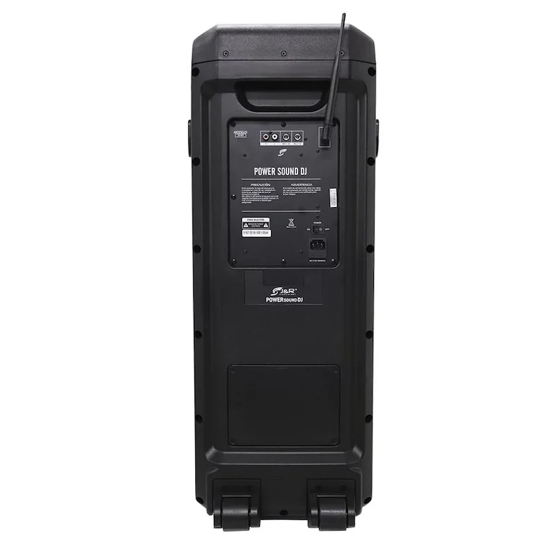 CABINA ACTIVA DOBLE 10″ 300W RMS J&R DJ J 5197 / USB, BLUETOOTH - Imagen 2