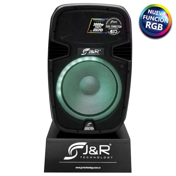 J&R, CABINA ACTIVA 15" AMPLIFICADA 220W + TRÍPODE - Imagen 3