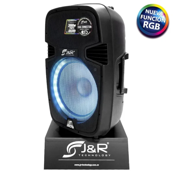 J&R, CABINA ACTIVA 15" AMPLIFICADA 220W + TRÍPODE - Imagen 4