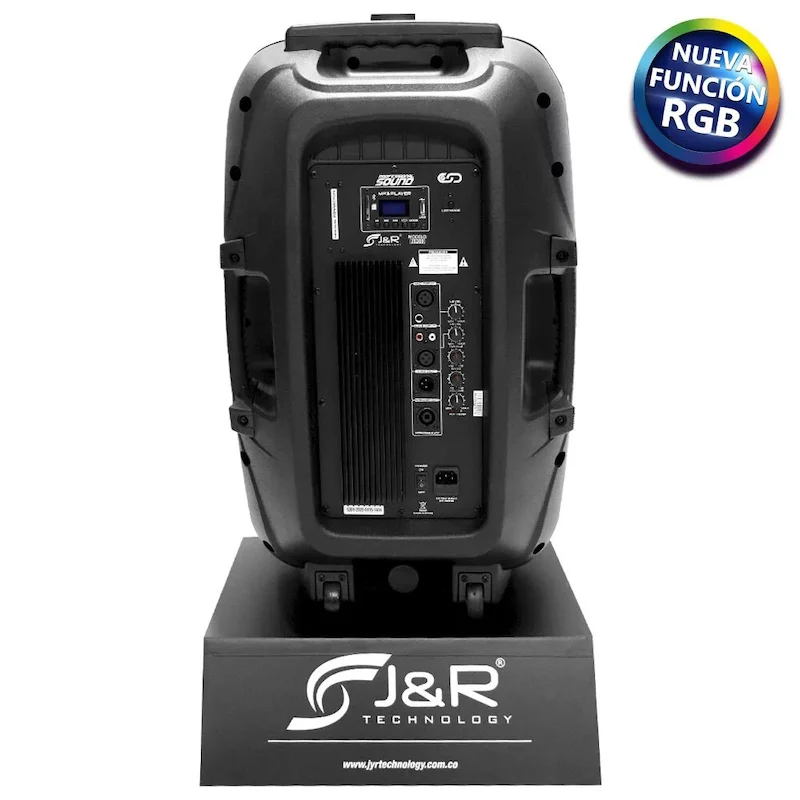 J&R, CABINA ACTIVA 15" AMPLIFICADA 220W + TRÍPODE - Imagen 2