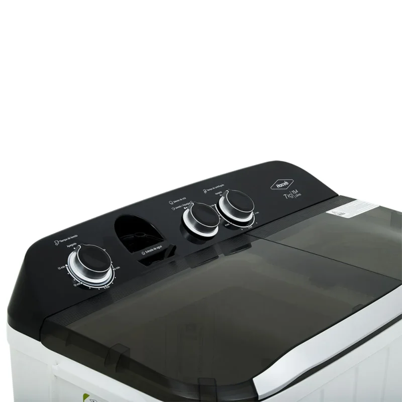 LAVADORA HACEB SEMIAUTOMÁTICA DE 7 KG BLANCA - Imagen 2