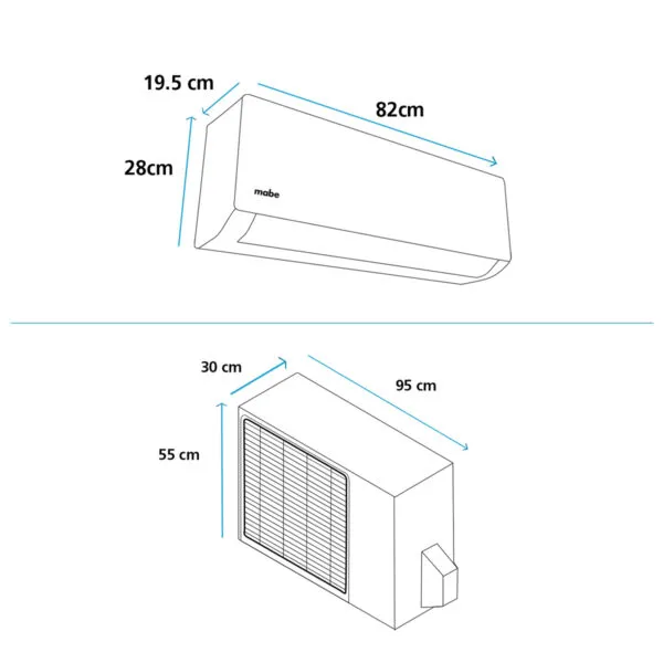 MABE, MINISPLIT DE 12.000 BTU BL 220V - Imagen 4
